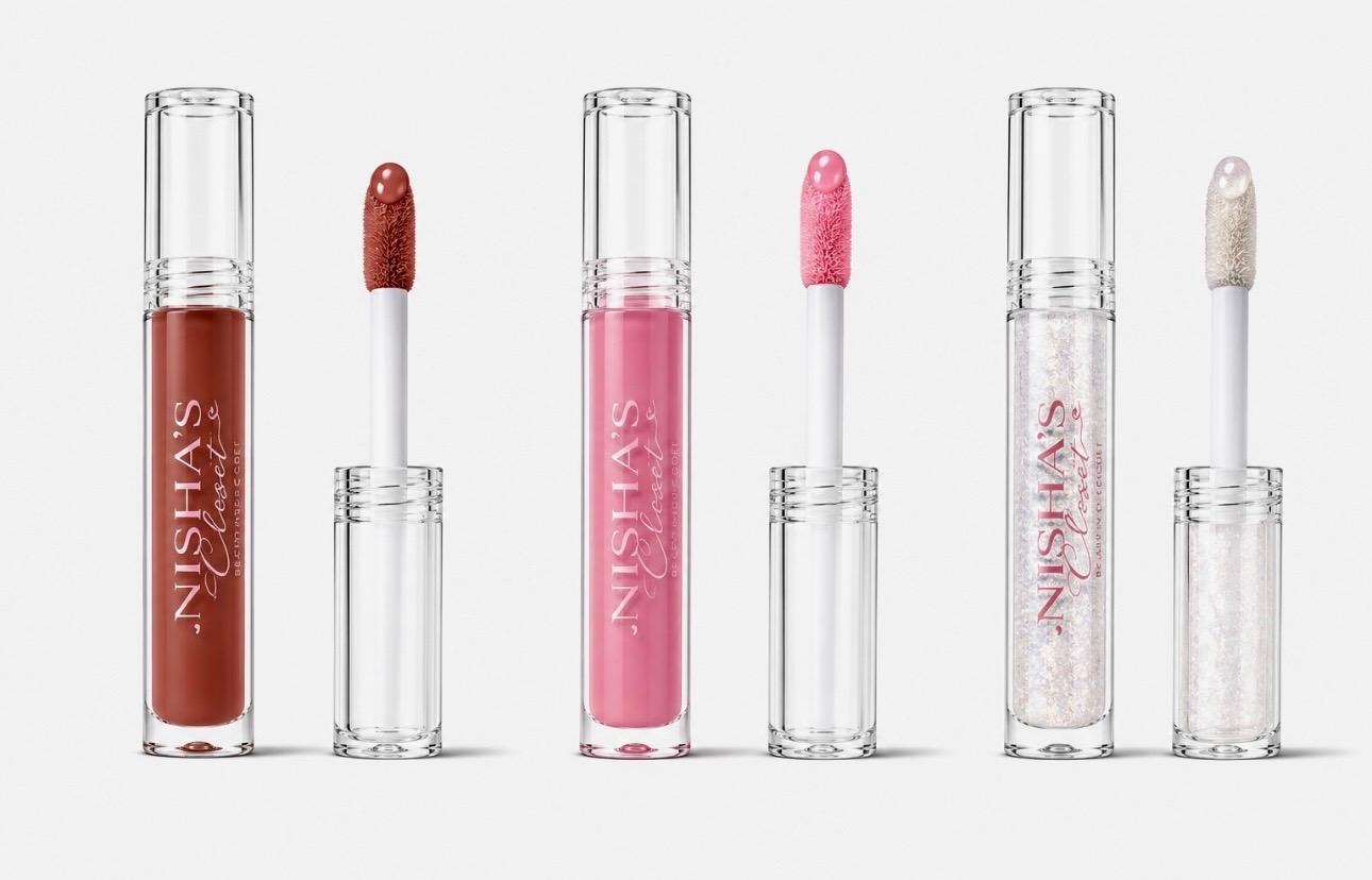 Nisha's Closet lip kits: Pink Posh, Glitzed Up, and Kiss Affair